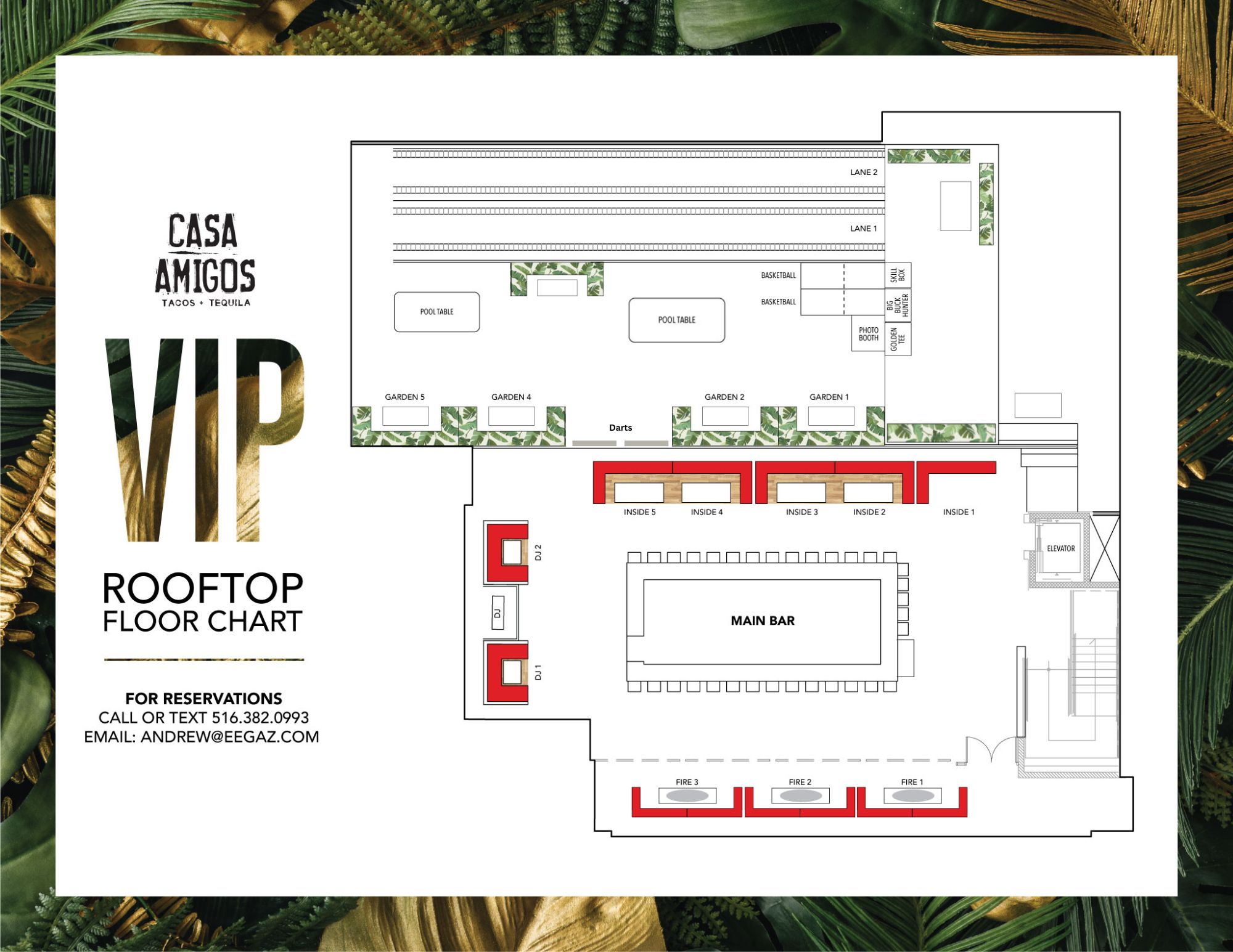 Casa Amigo Rooftop Floorplan